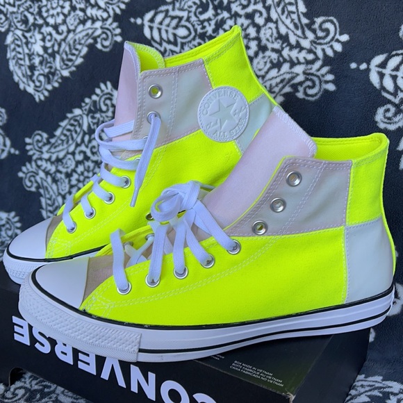 Converse Chuck Taylor All Star Hi Lemon Venom/White/Multi MEN`S - Picture 6 of 16